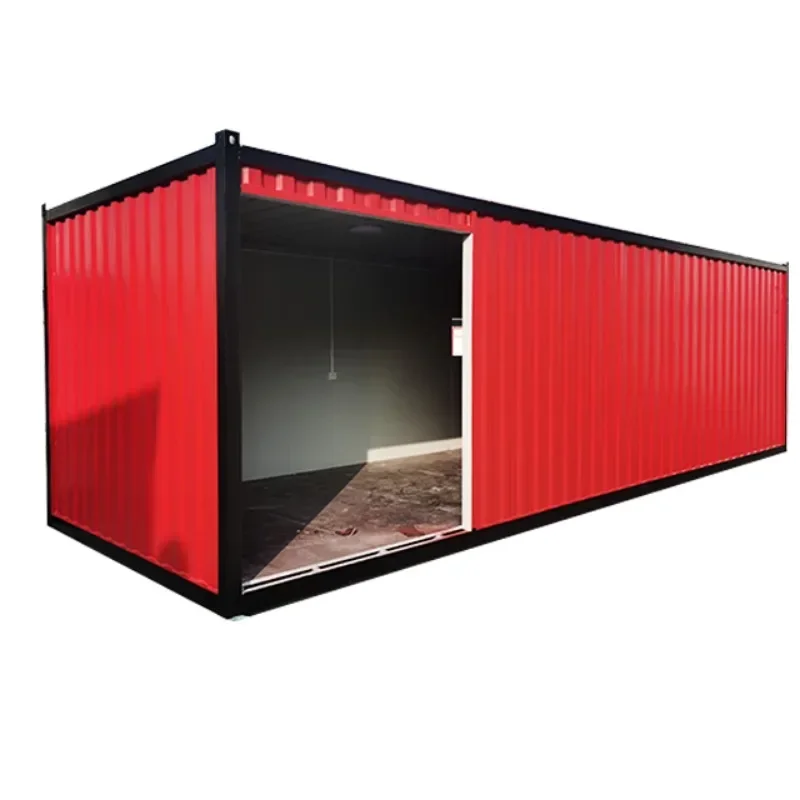 Casa prefabbricata in acciaio leggero 20 piedi prefabbricata imballaggio piatto modulare casa Container ondulata per uso domestico