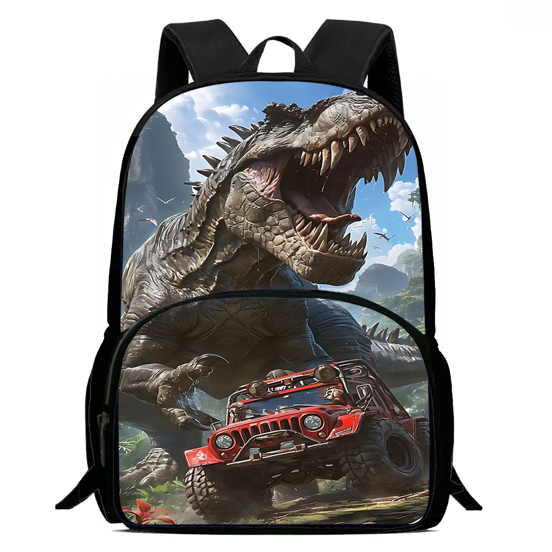 Jurassic Period Dinosaur Park Kids Backpacks Boy Girl Student Birthday Gift Child School Bags Large Capacity Camping Rucksack