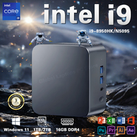 2025 Intel Core i9 8950HK Mini PC Portable Computer Windows 11 1TB 16GB Gaming Computer Wifi 6 BT5.2 Intel N5095A Desktop PC