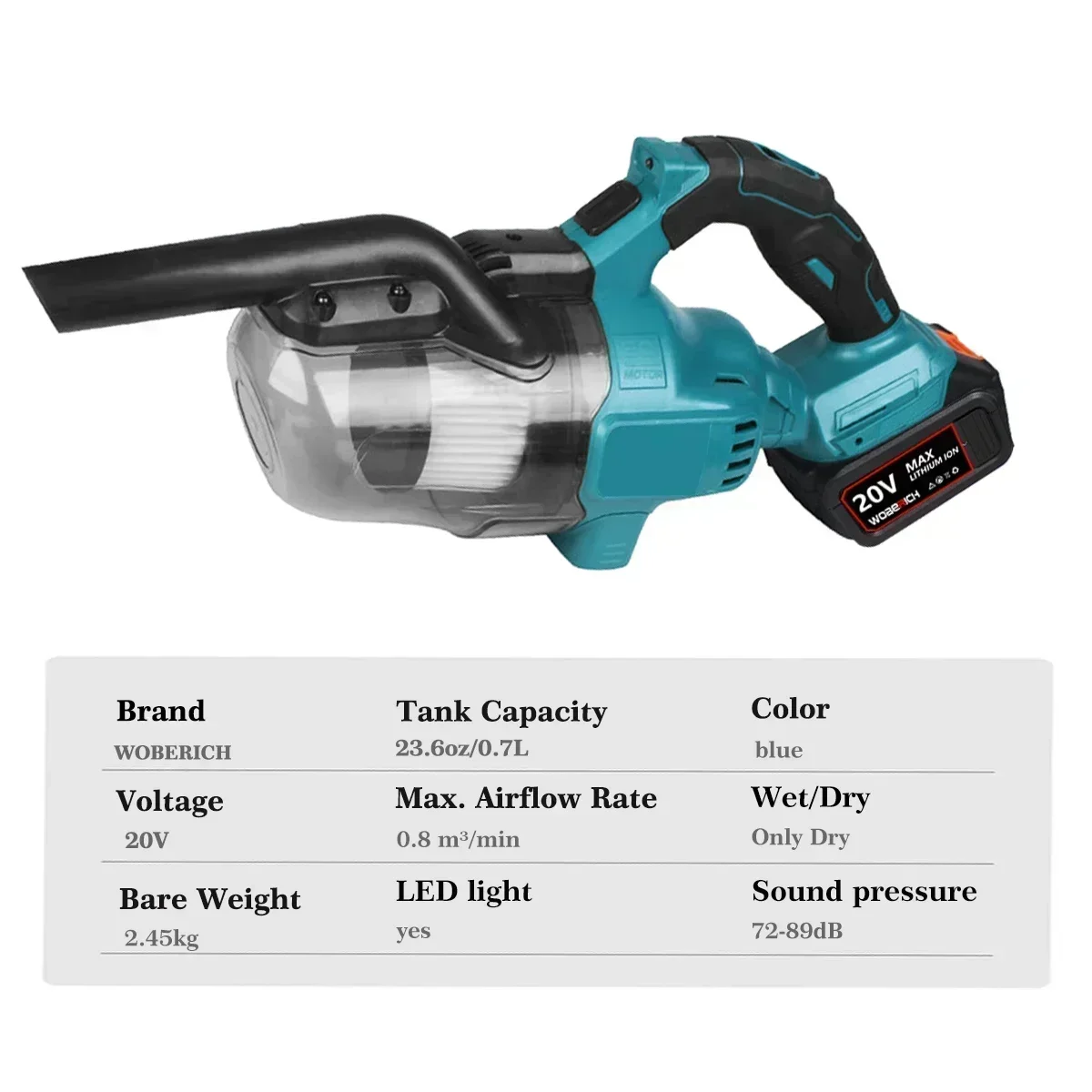 Makita-Aspirateur Électrique Sans Fil, Livres Secs, Filtre de Remplacement pour la Construction Industrielle et Domestique, 18V