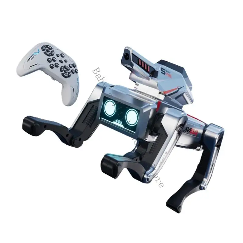Plastikowy robot-pies AI ze zdalnymi operacjami Programowalny czworonożny robot-pies AI do towarzystwa dzieci B2EB