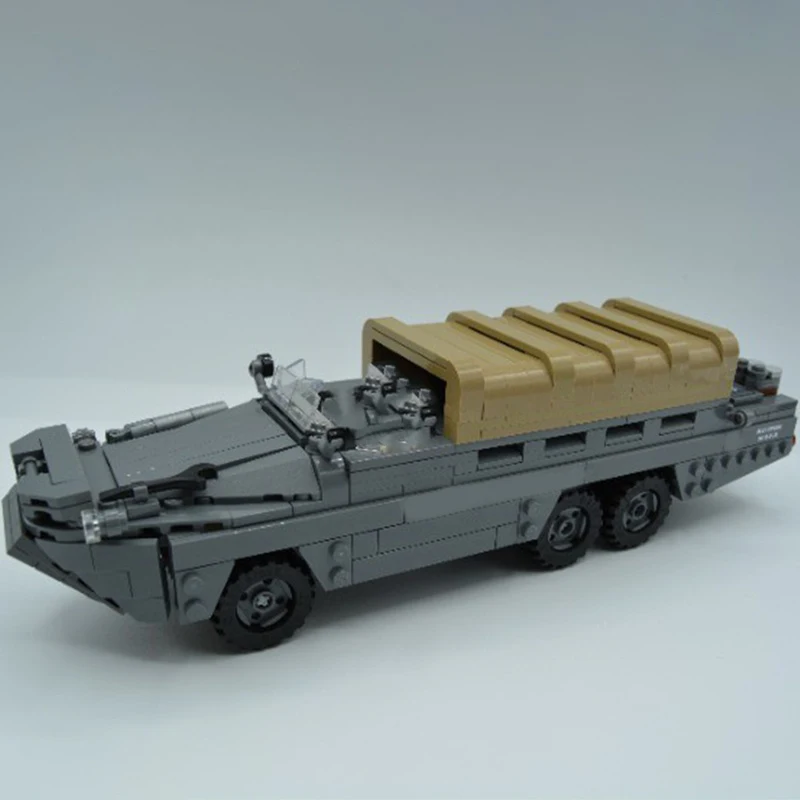 455 قطعة MOC DUKW نموذج مغامر اللبنات لعبة الهندسة المعمارية تجميع لتقوم بها بنفسك هدايا عيد الميلاد فكرة إبداعية عيد ميلاد الطوب #2