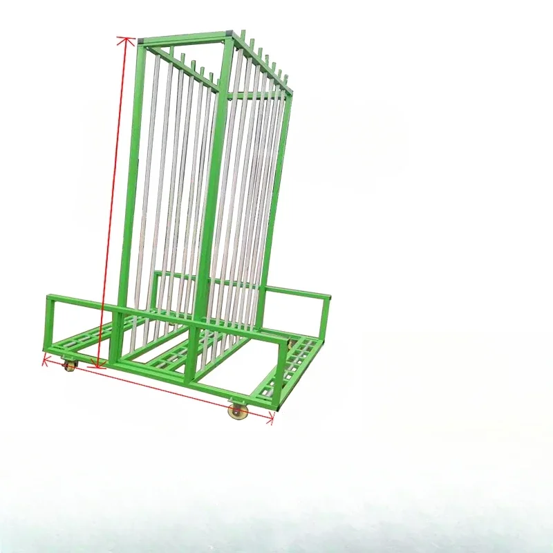 3 meters high door and window finished frame  leaf door frame feeding turnover truck, door and window transportation cart