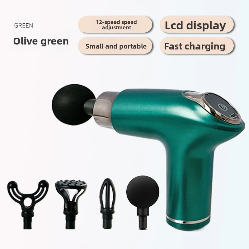 المحمولة Fitn العضلات الاسترخاء اللفافة بندقية Ne مدلك عالية التردد محرك Bru أكثر من.2 كجم ss الوزن المواد الأخرى #5