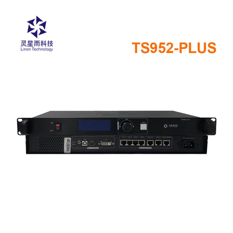 Linsn-Sending Box with Four Network Ports, Supports Single Double and Full Color LED Screen, TS952, TS952PLUS