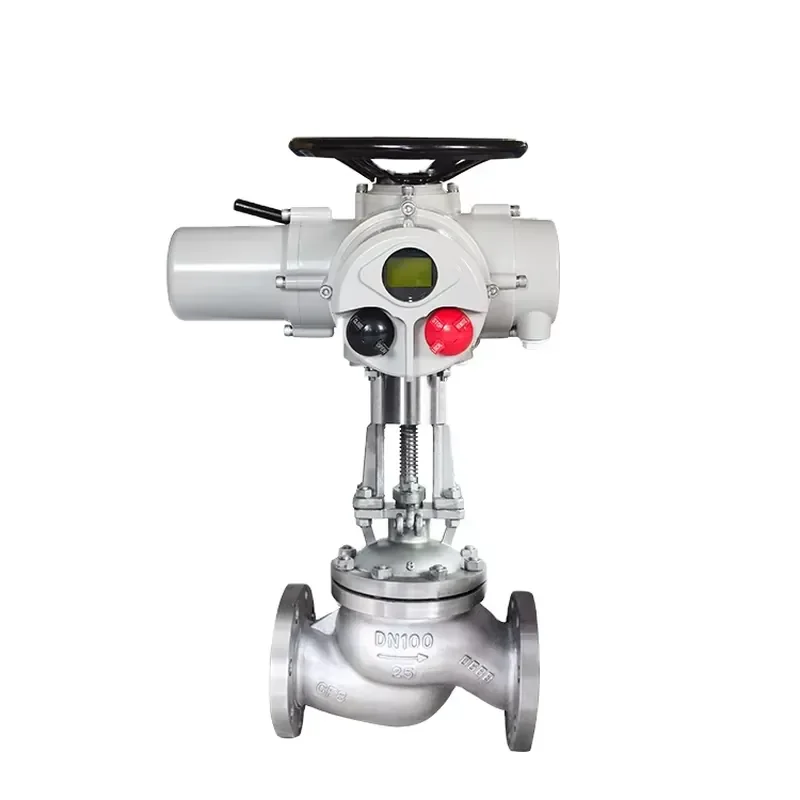 COVNA Z Series Intelligent Type Multi Turn Electric Globe Valve Flanged Electric Globe Valve Stainless Steel Globe Valve