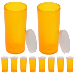 20pcs Plastic Pill Bottles Pill Container Portable Travel Vials Pill Vials With Caps