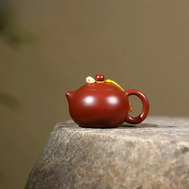 

100ml Authentic Yixing Purple Clay Teapots Handmade Xishi Pot Raw Ore Dahongpao Mud Kettle With Infuser Chinese Zisha Teaset Cha