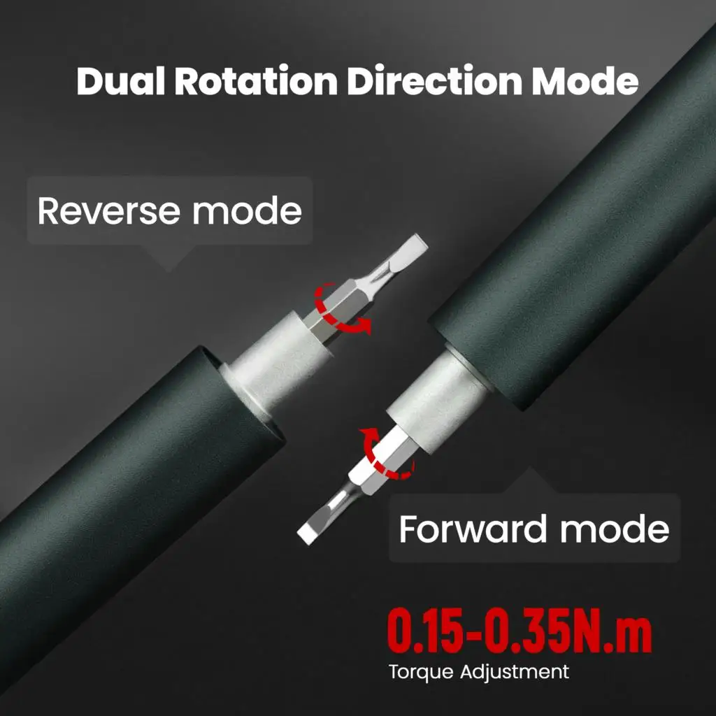 B40 137 in 1 Precise Electric Screwdriver Set with 120 Bits, 2 Gears Torque Portable Magnetic Repair Tools Type-C Fast Charging