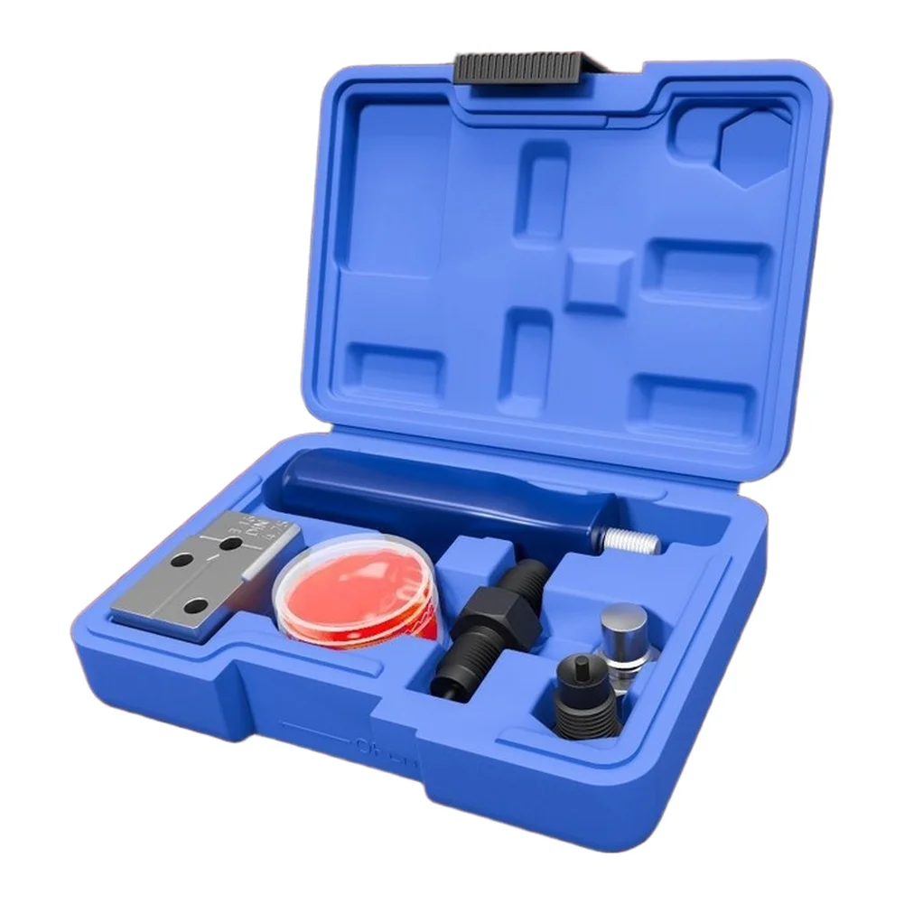 

3/16in Double Flaring Tool Set 4.75mm Metal Handheld Brake Line Tube Bender For Automotive Truck Repair Hand Tools