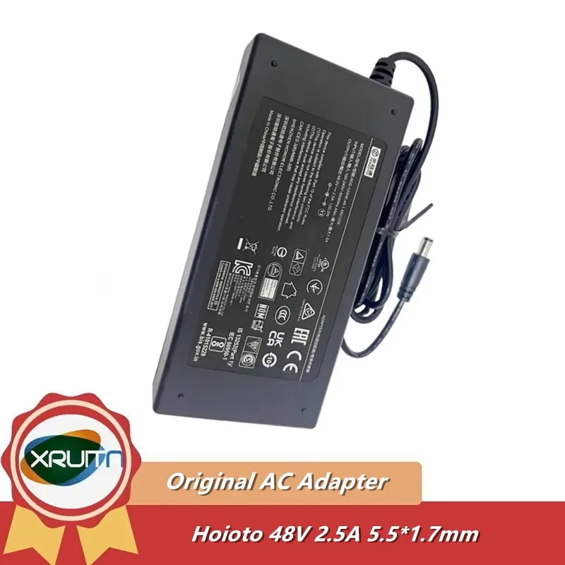Genuine Honoto ADS-120HK-48-1 480120E 48V 2.5A 120W 5.5x1.7mm AC Adapter Charger For Hikvision POE Power Supply