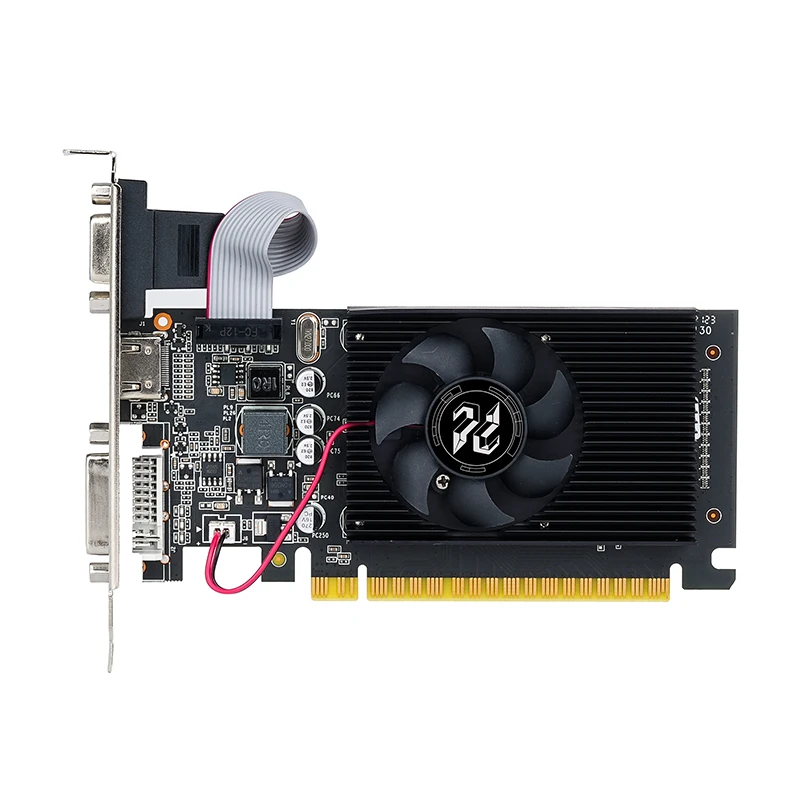 الشركة المصنعة رخيصة Geforce GT210 610 710 730 1030 1GB 2GB 4GB GDDR3 GDDR5 64 بت GPU بطاقة رسومات الكمبيوتر للكمبيوتر