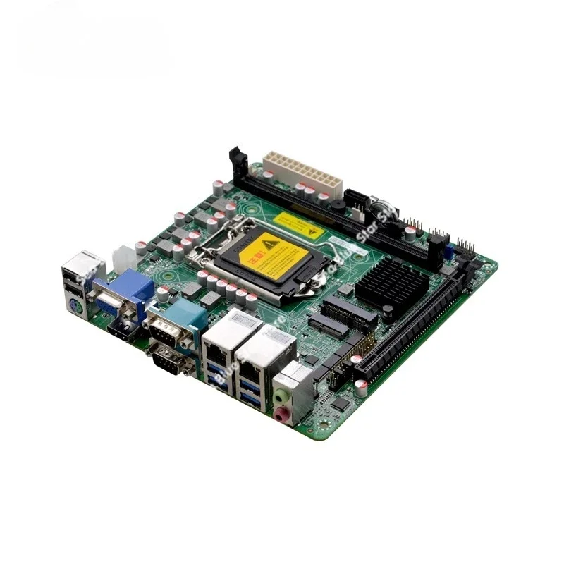 B75M1 industrial control main board 1155 pins Z77/H61 mini ITX desktop industrial computer dual network port 6 strings