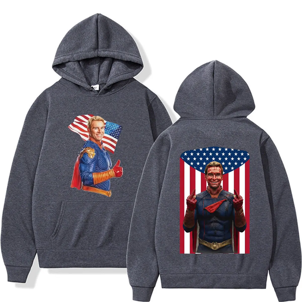 TV-Serie The Boys Lustige Homelander Prisoner Hoodies für Männer und Frauen Harajuku High Street Sweatshirt Lässiger Fleece-Pullover mit Langen Ärmeln – Detail 4