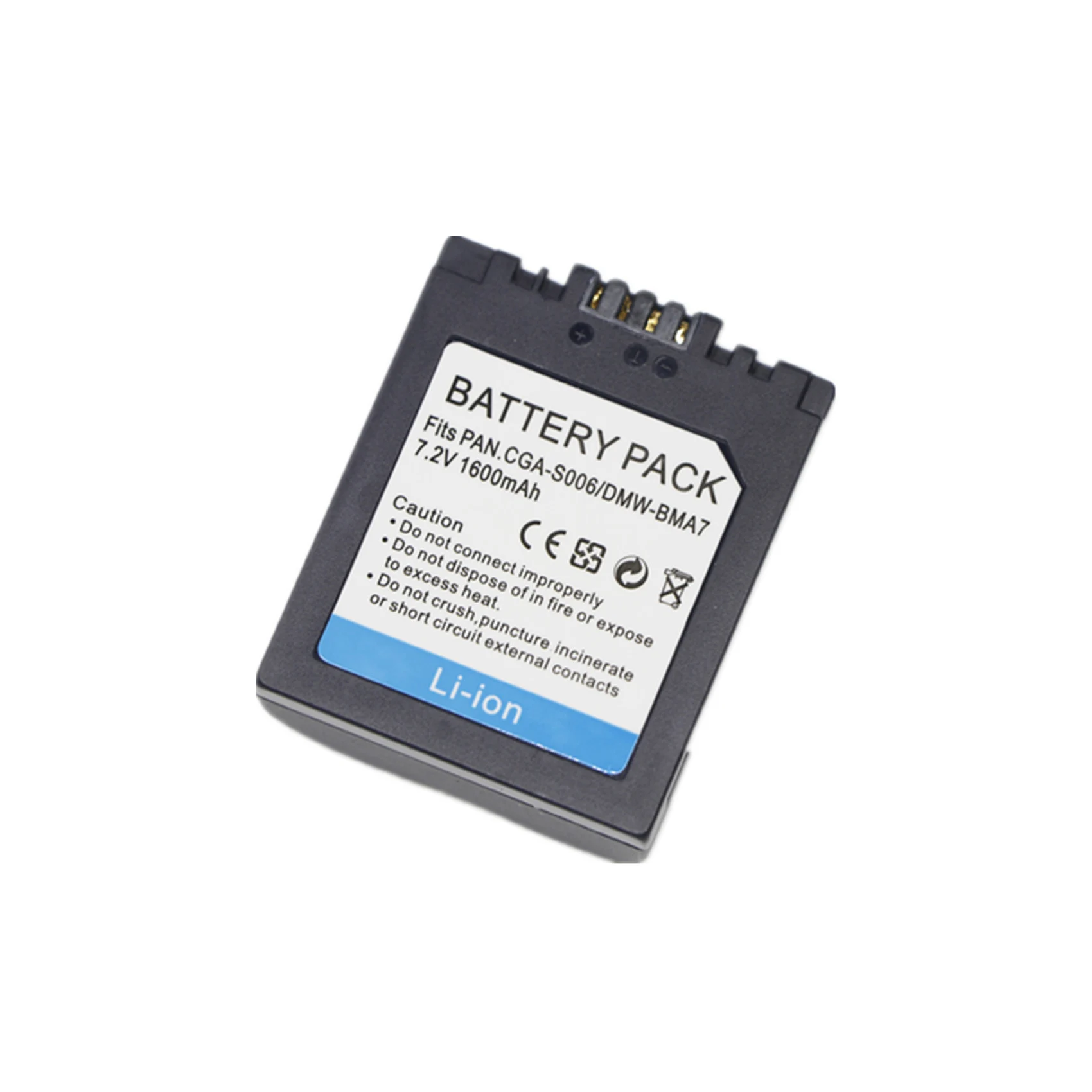 CGA-S006 Battery or Charger for Panasonic CGR-S006 DMW-BMA7 DMC-FZ18 FZ28 FZ30 FZ35 FZ38 FZ50 FZ7 FZ8 Leica BP-DC5 V-LUX1