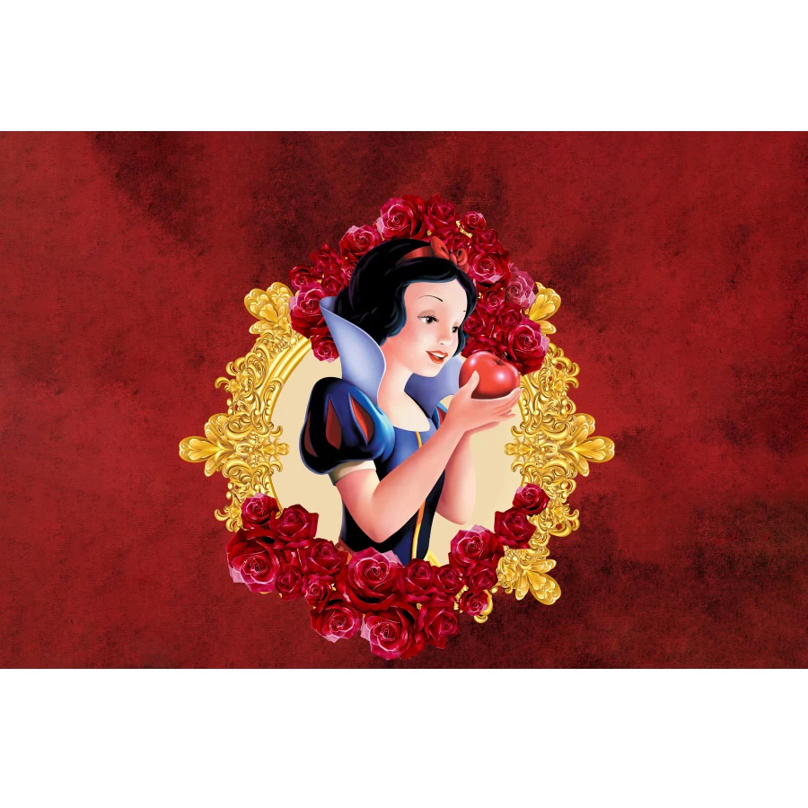 Fondo de princesa Blancanieves para fotografía, Decoración de cumpleaños para Baby Shower, accesorios de fiesta para niños, suministros de estudio