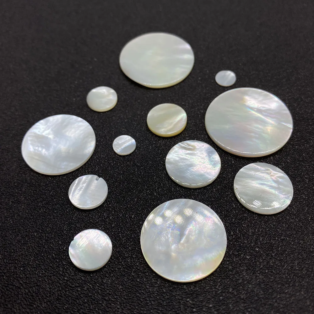 

Non-porous Natural Seashell Beads Cabochon Mother of Pearl Shell Beads Pendant DIY Necklace Ring Fashion Jewelry Accessories