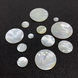Non-porous Natural Seashell Beads Cabochon Mother of Pearl Shell Beads Pendant DIY Necklace Ring Fashion Jewelry Accessories