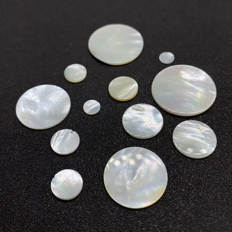 비다공성 천연 조개껍질 비즈 카보숑 마더 오브 펄 쉘 비즈 펜던트, DIY 목걸이 반지, 패션 주얼리 액세서리