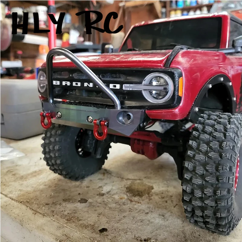 Parachoques delantero de Metal CNC para Axial SCX10 II 90046 Traxxas TRX4 MST 1/10 RC Crawler, piezas de actualización de coche, accesorios