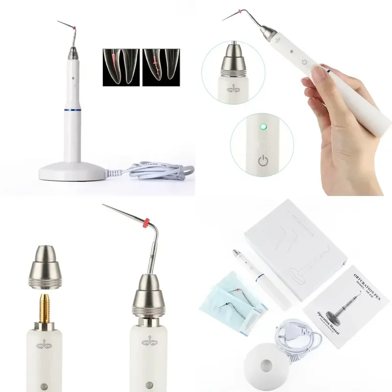 

2026 OEM Electric Heated Pen Cordless Wireless Gutta Percha Obturation System 2Tips Dentist Products