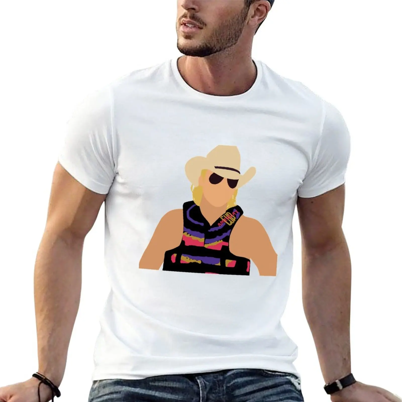 

New Alan Jackson Sticker T-Shirt black t shirt sports fan t-shirts hippie clothes aesthetic clothes T-shirts for men cotton