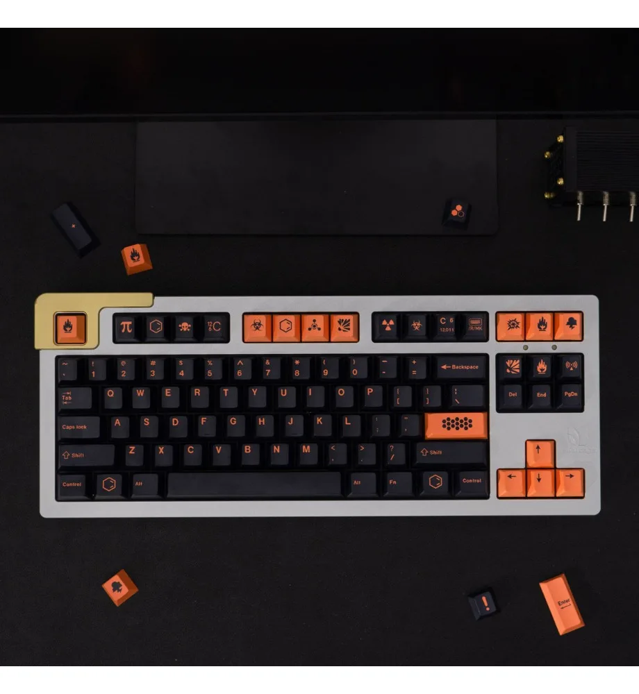 Keycap personality sublimation cherry original factory highly adapted to 64/68/84 and other large carbon large full set of