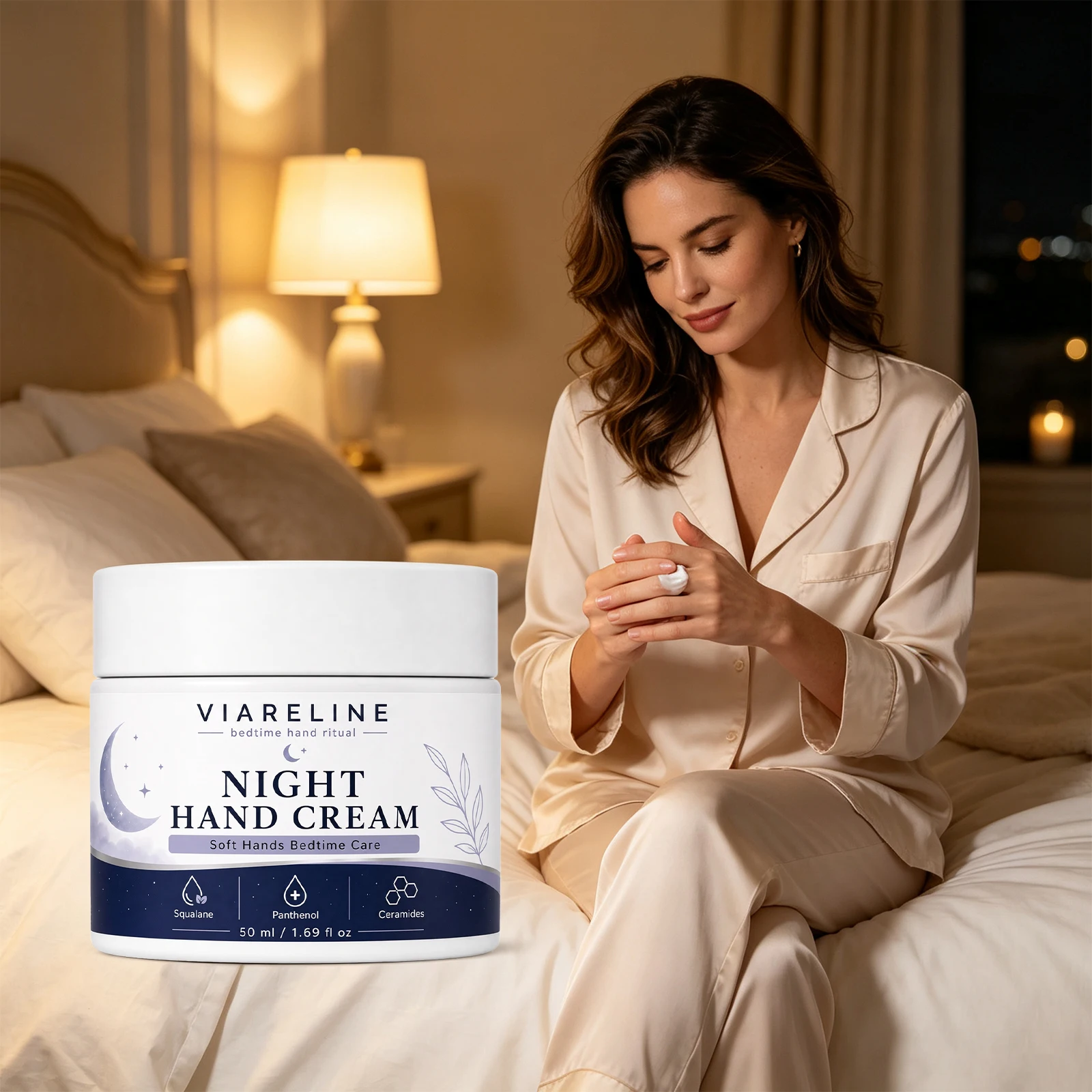 Night Hand Cream Long Lasting Moisturizing Improve Rough Skin Improves Elasticity Soothing Softening Hand Skin Anti Chapping