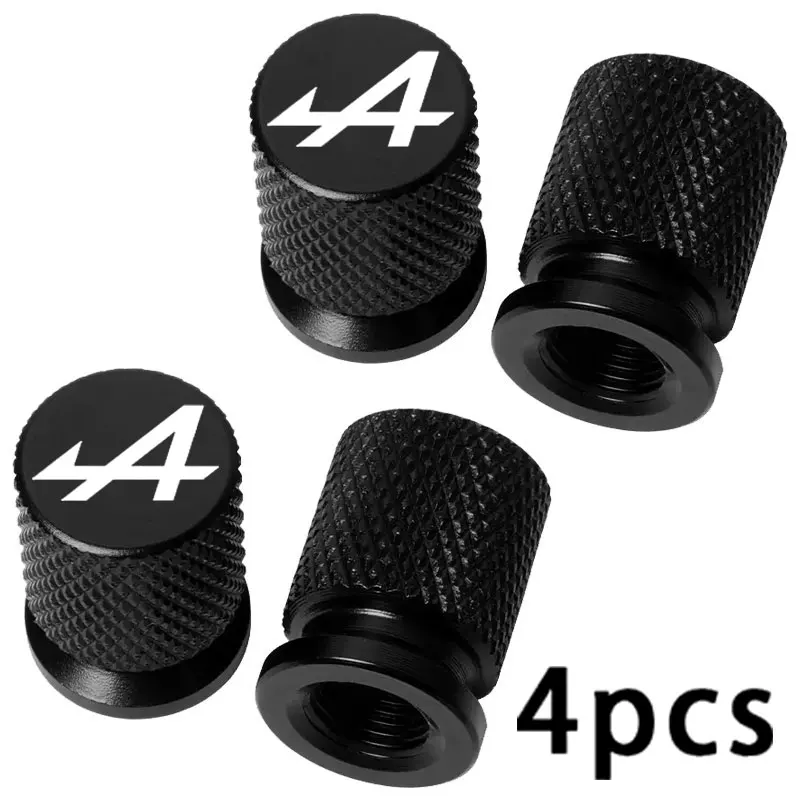 4 Stück Bunte Auto-Zubehörteile Reifenventilkappen für Alpine Megane 3 4 5 Duster Espace Logan Clio Austral Espace Arkana Scenic – Detail 2