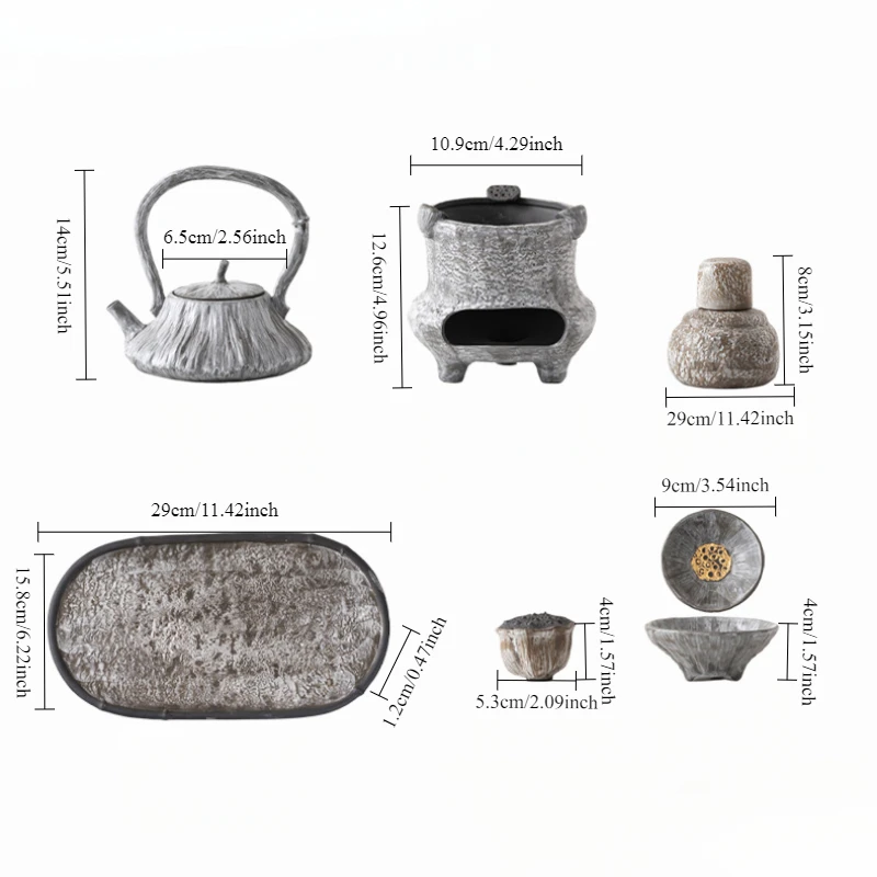 China Chic Creative Vintage Tea Set Kung Fu Tea Set Premium Business Gift Box