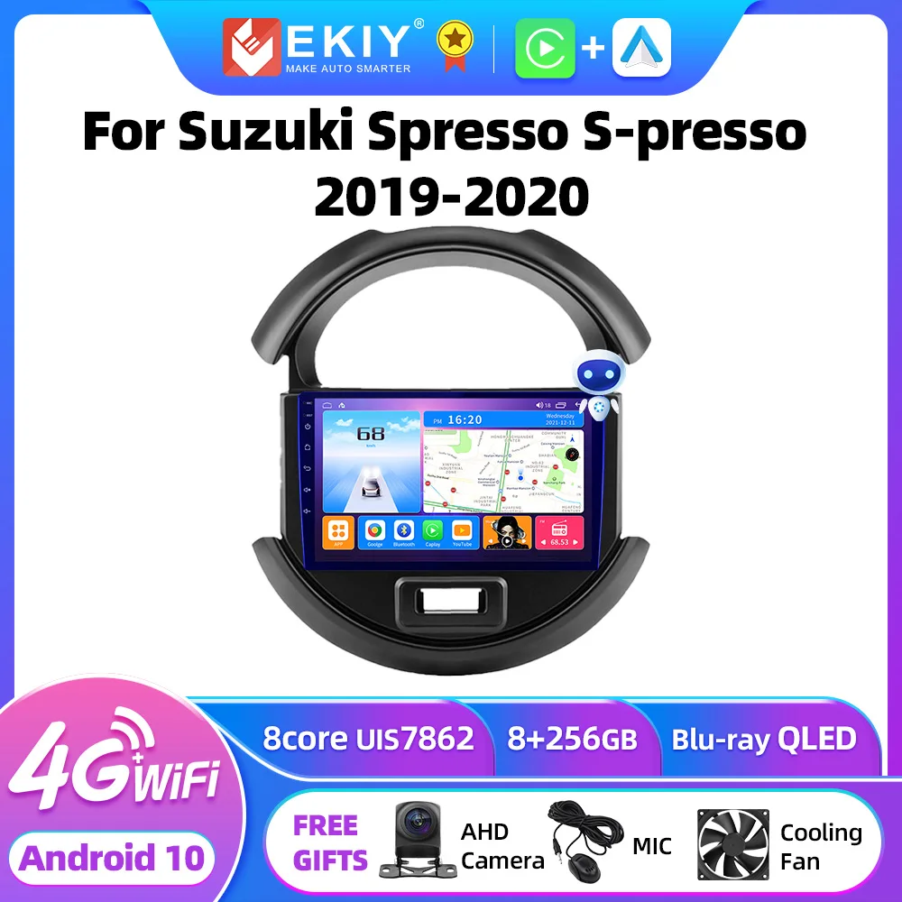 EKIY T7 Wireless CarPlay Android Auto Radio For Suzuki Spresso S-presso 2019-2020 Car Multimedia Video Player Stereo Navi GPS HU