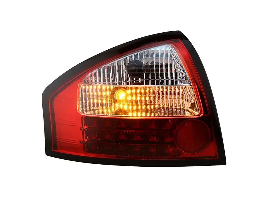 Lampu belakang LED untuk Audi A6 2001-2004 tahun warna merah & warna asap