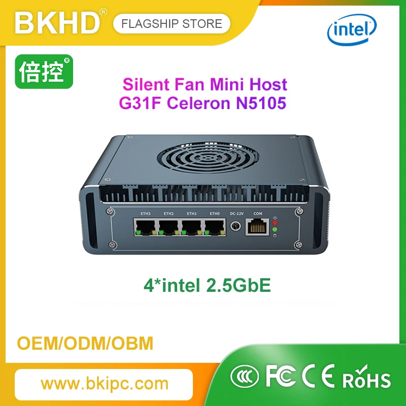 Intel Celeron N5100 N5105 Firewall Appliance Mini PC ESXI AES-IN 4*2.5G Router VPN Server G31F Pfsense Debian Ubuntu Windows10