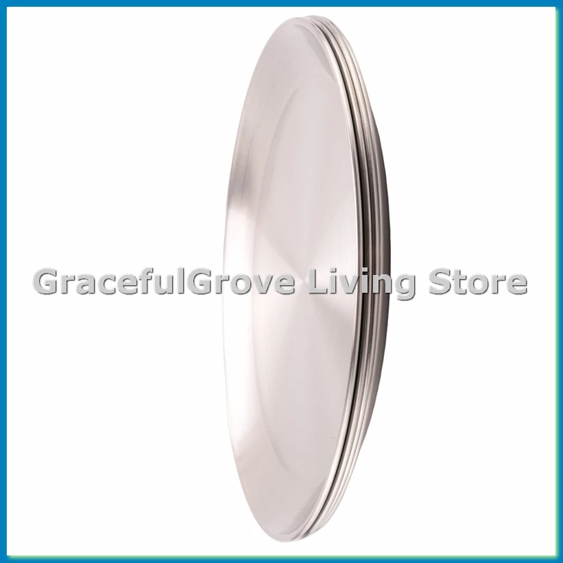 

4 упаковки 12-дюймового противня для пиццы, противень для выпечки пиццы из нержавеющей стали, круглый лист для выпечки пиццы, для выпечки, обжарки, сервировки-ABFB