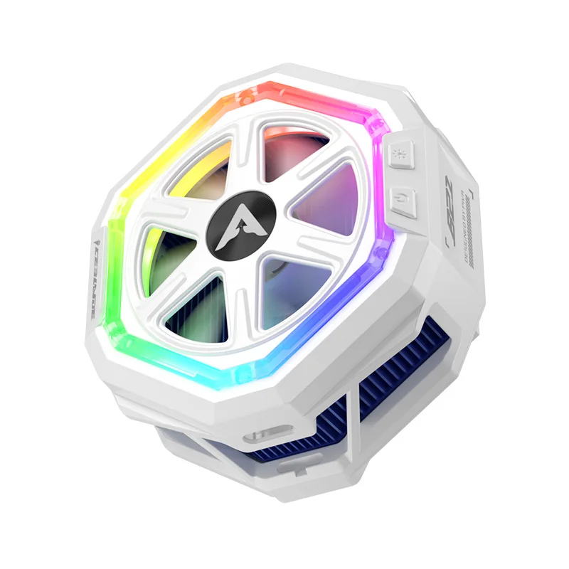 2025, heißer Verkauf, PIVA B21, weißer mobiler Lüfter mit magnetischer Rückseite, intelligente Temperaturregelung, anschlussbar mit APP für Gaming-Phon