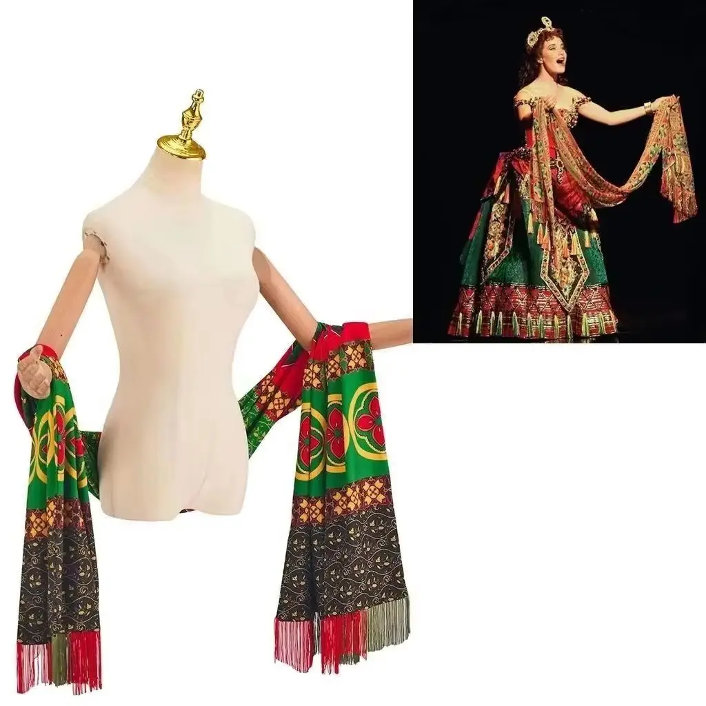 Christine Daae Cosplay Shawl Musical The Phantom of the Opera Accessories Victorian Queen Scarf Broadway Stage Show Outfits view 2