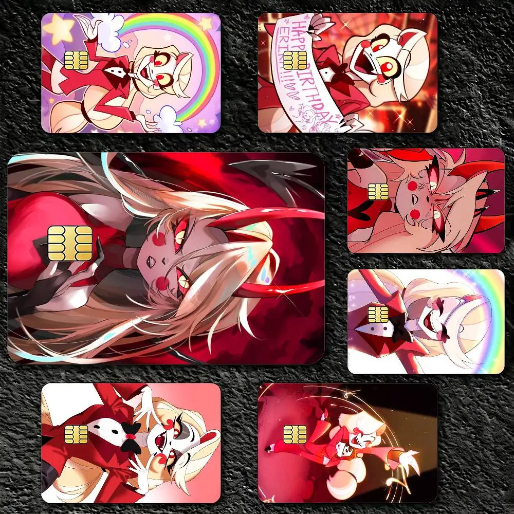 

H-Hazbin H-Hotel Charlie Morningstar Sticker Decoration Creative Bank Card Bus Metro Waterproof Sticker