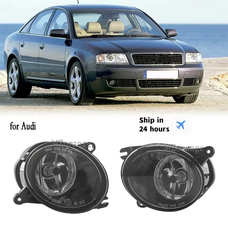 Front Bumper Fog Lights for Audi A6 C5 2001 -2005 Headlight Foglight Halogen Driving Signal cars accessories Fog Lamp Parts