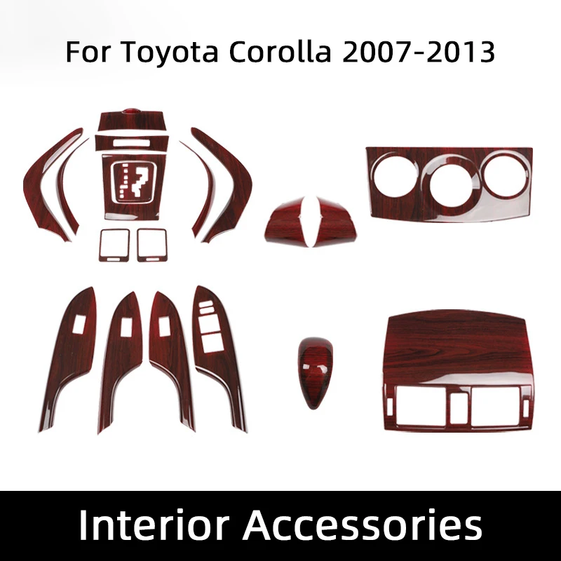 

For Toyota Corolla E15 E14 2007 2008 2009 2010 2011 2012 2013 Car Interior Protective Panel Cover Decorative Sticker Accessories