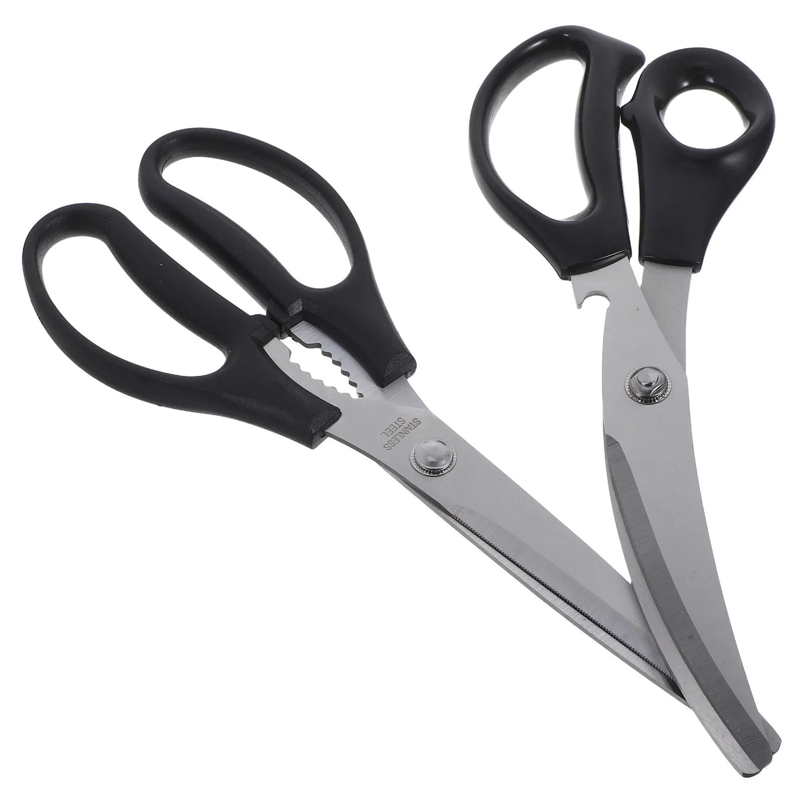 

2Pcs Stainless Steel Bbq Shears Heavy Duty Poultry Meat Cutting Scissors Ergonomic Grip for Kitchen Cooking Barbecue Turkey