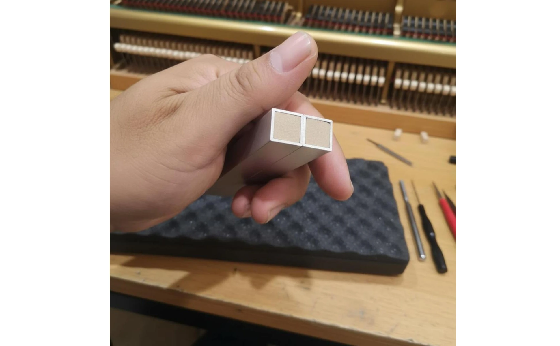 Black Key Height Gauge Precision Measuring Piano Black Key Measure Tool Piano Leveling Tool Wear-Resistant Music Instrument Care