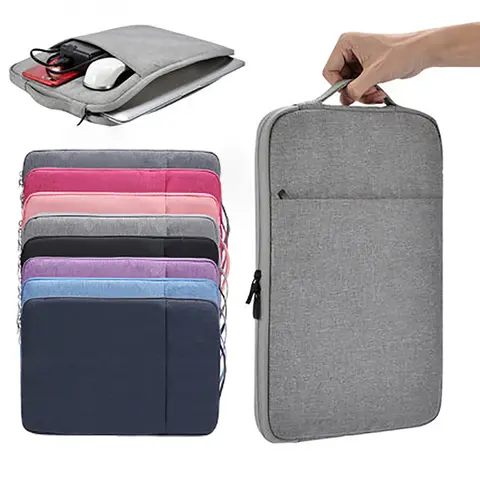 Macbook Air m2 케이스 용 노트북 가방 13 13.3 14 15 16 Macbook Pro Air M1 용 내부 방광 Lenovo Dell HP Huawei Xiaomi 데님 가방