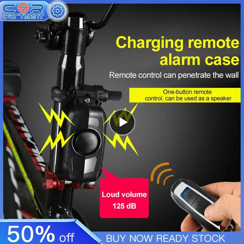 

Anchtek USB Charging Anti-Theft Bike Vibration Alarm Wireless Remote Control Security System Electric Bike Car Motorcycle Alarms