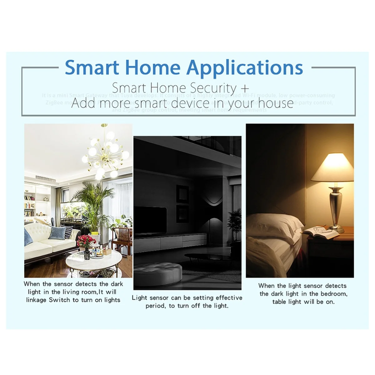 Tuya ZigBee Light Sensor ความสว่างเครื่องตรวจจับเซ็นเซอร์ความสว่าง Smart Home Automation สําหรับ Smart Life Remote หายาก