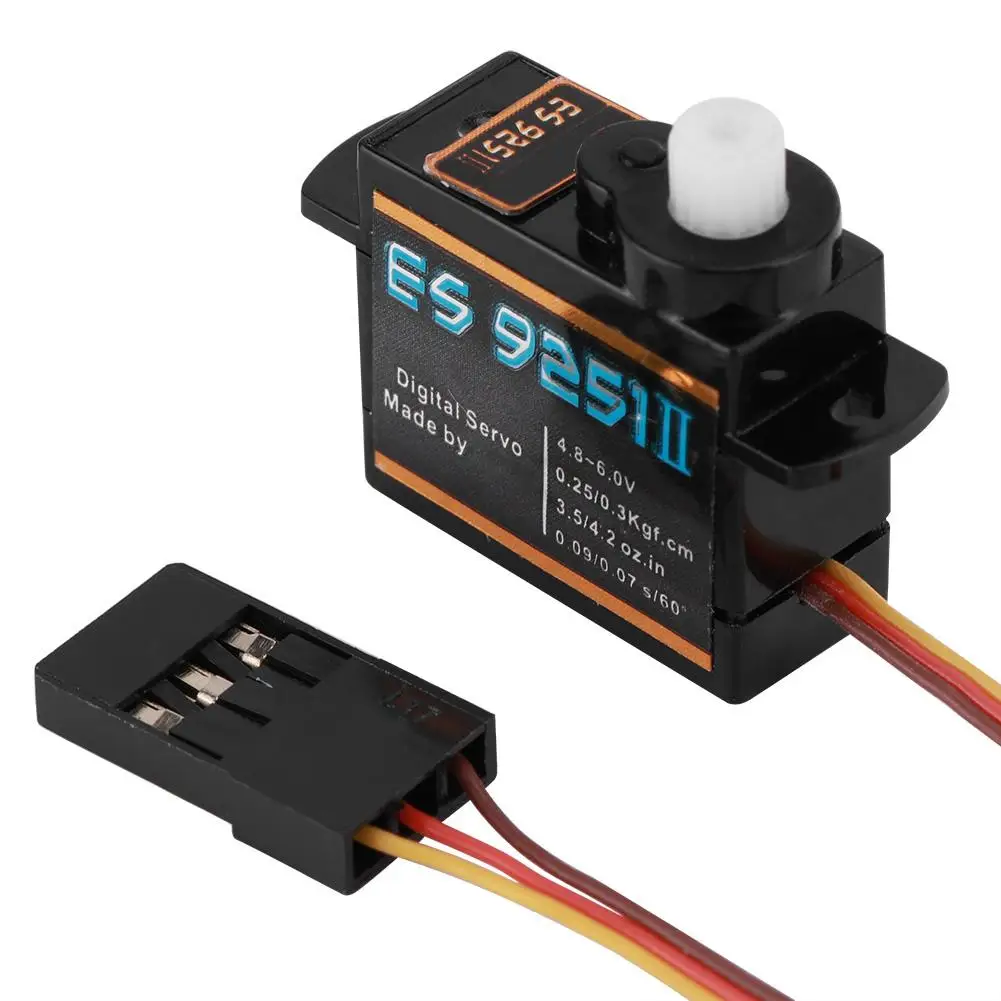 EMAX ES9251II Plastics Digital Servo 3.6g Waterproof Servo with Gears Suitable for RC Car Helicopter Boat Airplane Accessories