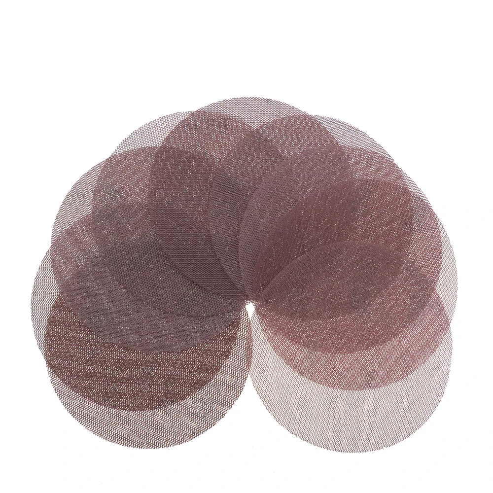 5inch 6inch Mesh Sanding Discs Hook&Loop Abrasive Dust Free Disc Anti-Blocking Sharp Grinding Sandpaper for Wood Furniture