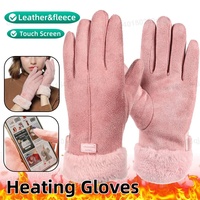 USB Electric Heated Gloves Outdoor Thermal gloves Hand warmer Winter Ski Gloves Motorcycle heated gloves Waterproof Touch Screen