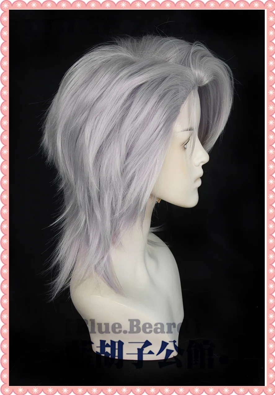 Zoya-Peluca de Cosplay Path To Nowhere, pelo sintético corto plateado resistente al calor, juego de rol, fiesta de Carnaval de Halloween + gorro de peluca gratis