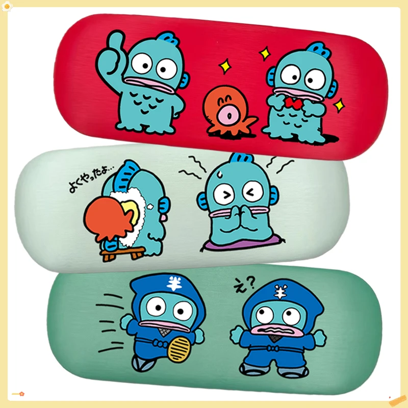 

Hangyodon Glasses Box Fashion PU Leather Sunglasses Myopia Glasses Storage Box Cartoon Portable Travel Eyewear Spectacle Cases