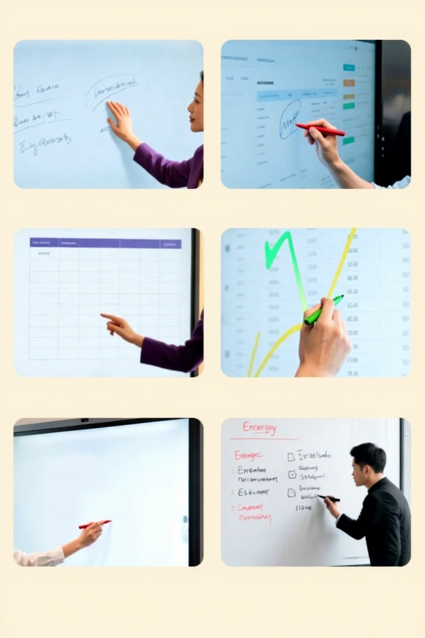 New 65 75 85-Inch Multimedia Teaching Office Meeting All-in-One Tablet Touchscreen Electronic Whiteboard Interactive Large